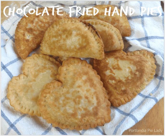 Creamy silky rich-tasting chocolate pudding filling fried up in a buttermilk flaky crust. They're easier than they look & you will love them!