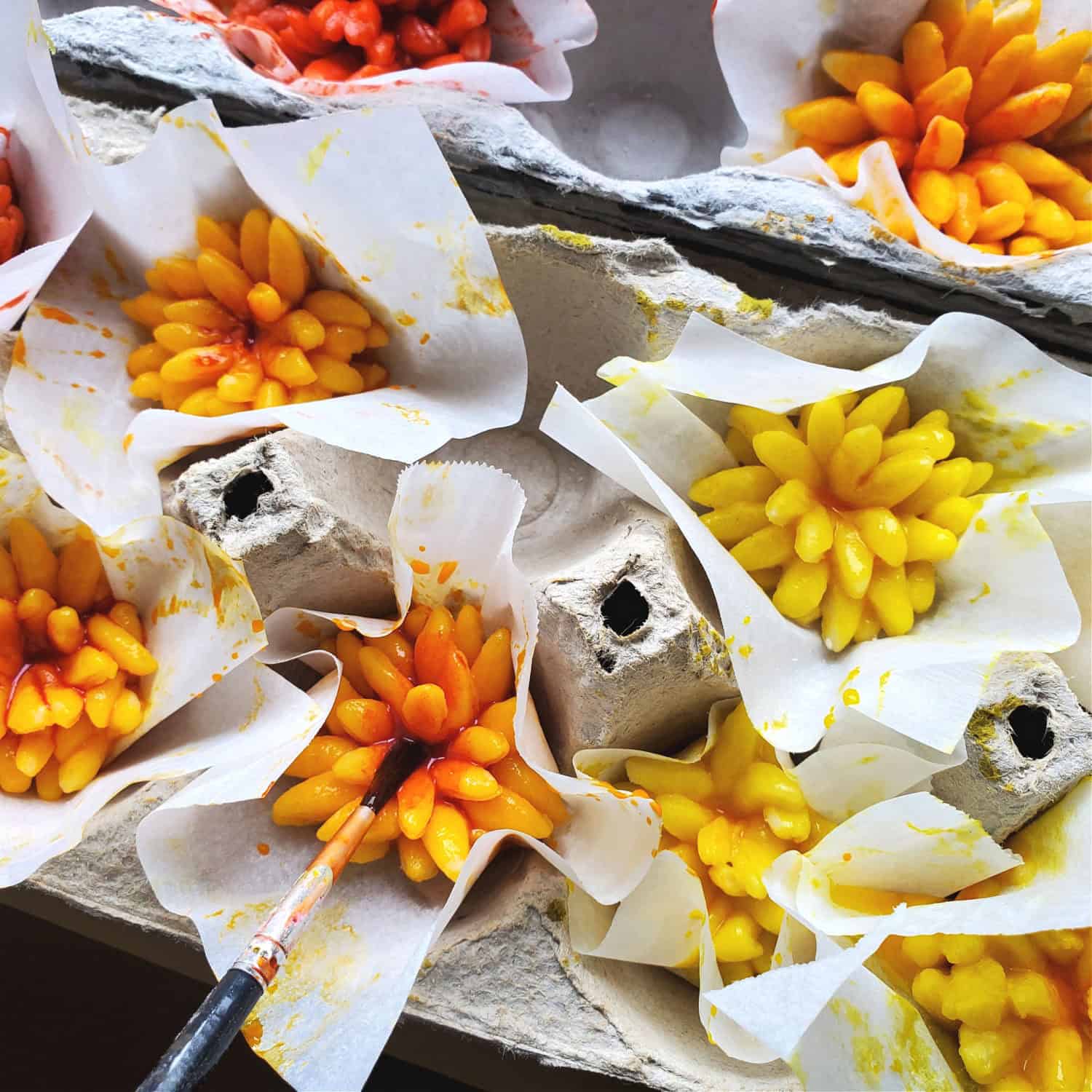 Marigold pie crust flowers!